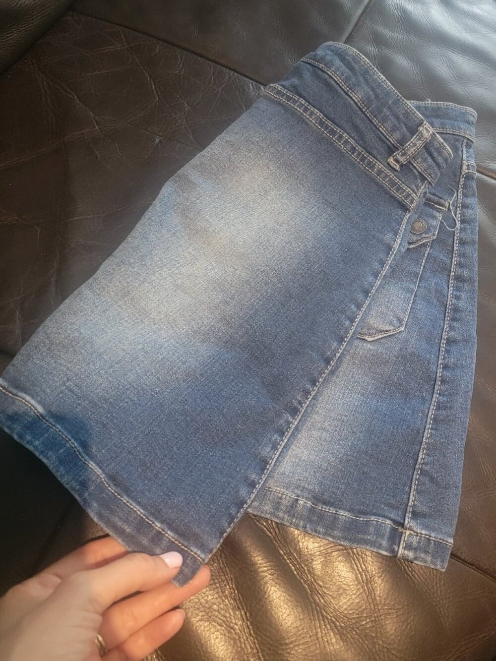 Girls size 16 cargo denim/jean skirt / Jessica Simpson - Picture 2 of 5